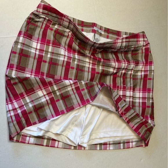 IZOD Barbie core Golf short lined skirt/skort w/side zip & pockets Sz-10 U20 - Picture 4 of 8